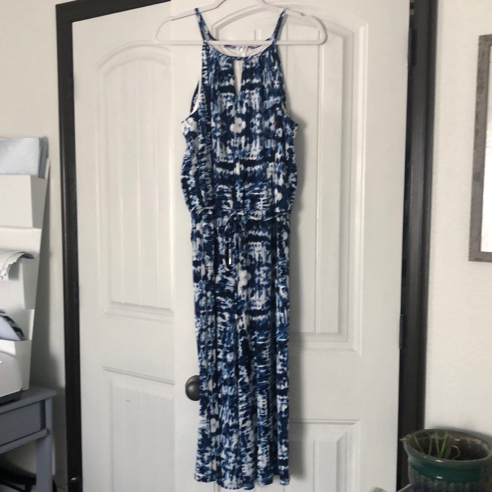 Blue & white Romper!